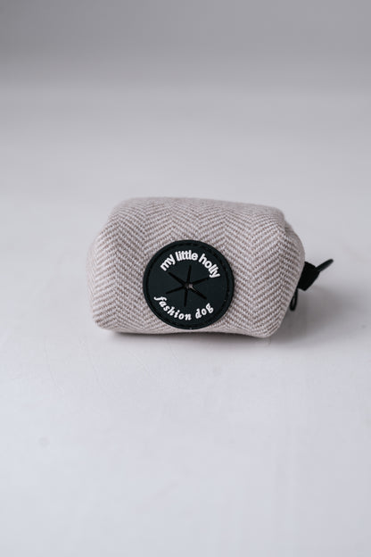 Pochette pour sacs à crottes Taupe