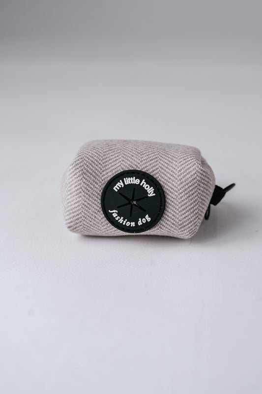 Pochette pour sacs à crottes Taupe